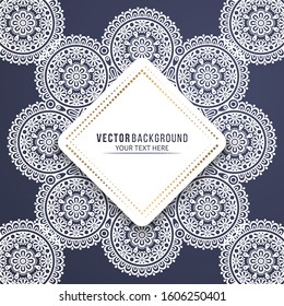 Card or invitation. Vintage decorative elements