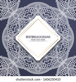 Card or invitation. Vintage decorative elements