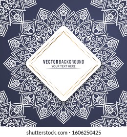 Card or invitation. Vintage decorative elements