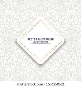 Card or invitation. Vintage decorative elements