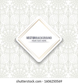 Card or invitation. Vintage decorative elements