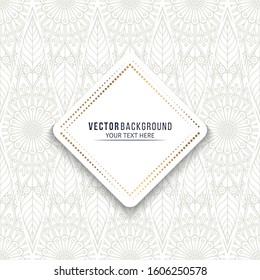 Card or invitation. Vintage decorative elements