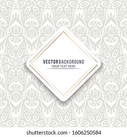 Card or invitation. Vintage decorative elements