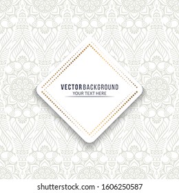 Card or invitation. Vintage decorative elements