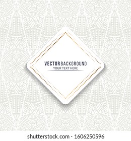 Card or invitation. Vintage decorative elements