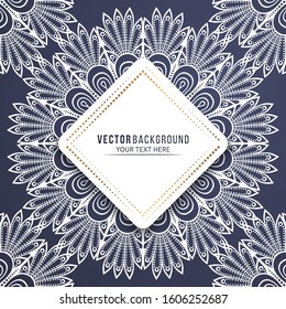 Card or invitation. Vintage decorative elements
