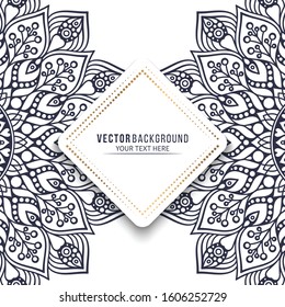 Card or invitation. Vintage decorative elements