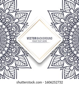 Card or invitation. Vintage decorative elements