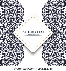 Card or invitation. Vintage decorative elements