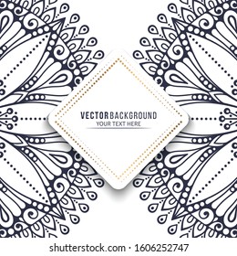 Card or invitation. Vintage decorative elements