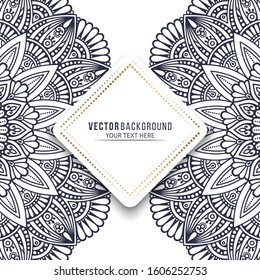 Card or invitation. Vintage decorative elements