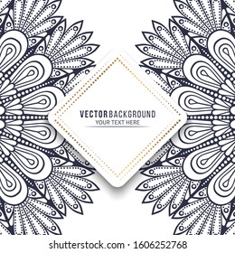 Card or invitation. Vintage decorative elements