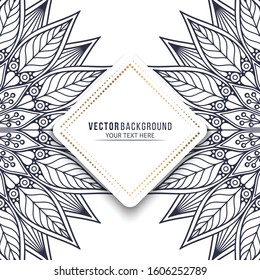 Card or invitation. Vintage decorative elements