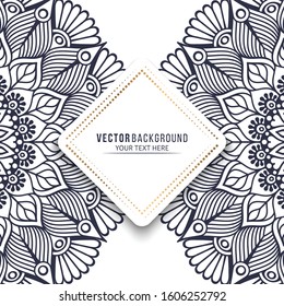 Card or invitation. Vintage decorative elements