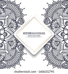 Card or invitation. Vintage decorative elements