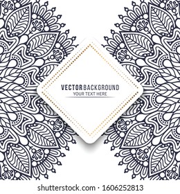 Card or invitation. Vintage decorative elements