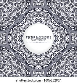 Card or invitation. Vintage decorative elements