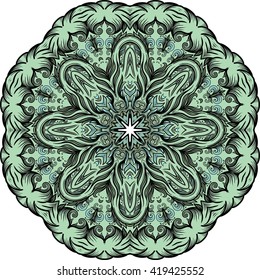 Card or invitation. Vintage decorative elements. Hand drawn background. 