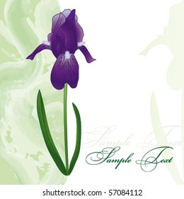 Card with iris