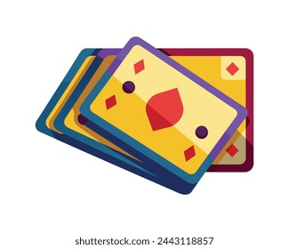 
Card isolated flat vector illustration on white background.