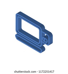 Card isometric left top view 3D icon