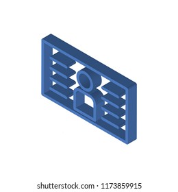 Card isometric left top view 3D icon