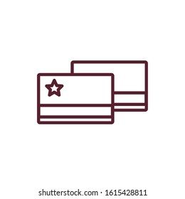 card key door hotel icon vector illustration design