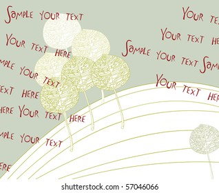 It is card with leafs for gratters