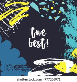 Card with lettering the best