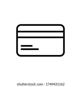 Card line icon. Vector illustration