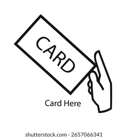 Card lock, icon in line design. Card locks, key card access, RFID lock, smart locks, electronic locks, hotel lock on white background vector. Card lock, icon in line design, editable stroke icon.