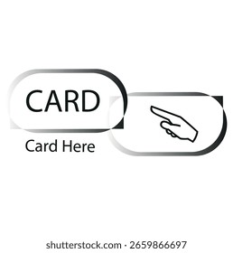 Card lock, icon in line design. Card locks, key card access, RFID lock, smart locks, electronic locks, hotel lock on white background vector. Card lock, icon in line design, editable stroke icon.