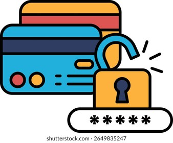A card with a lock on it is shown with other cards. The lock is open, and the card is being held up to show that it is not locked