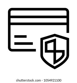 card lock vector icon