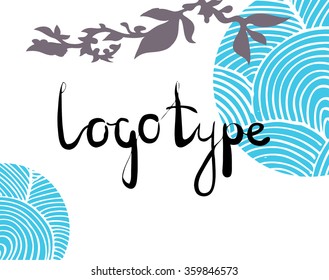 Card with logo