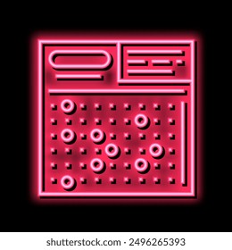 card lotto neon light sign vector. card lotto illustration