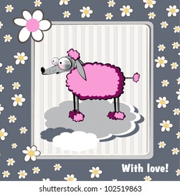 Card with love dog