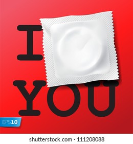 Card I love you, vector Eps10 illustration.
