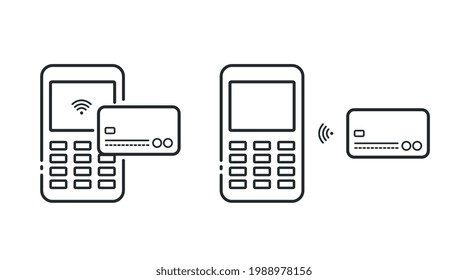 PAGO DE ICONO DE MÁQUINA DE TARJETAS A TRAVÉS DE WI-FI