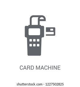 Card machine icon. Trendy Card machine logo concept on white background from e-commerce and payment collection. Suitable for use on web apps, mobile apps and print media.