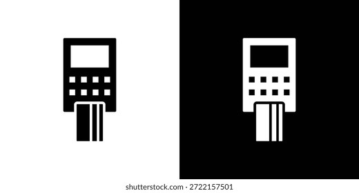 Card machine icon vector illustration - high quality black style vector icons