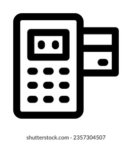 card machine icon for your website, mobile, presentation, and logo design.