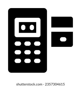 card machine icon for your website, mobile, presentation, and logo design.