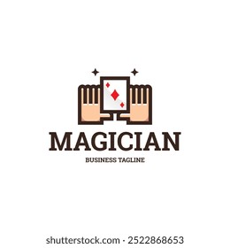 card magic vector logo design