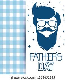 card with man to fathers day celebration