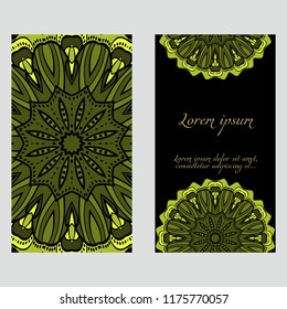 card with mandala design.