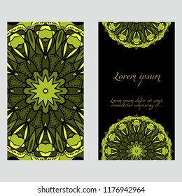 card with mandala design.
