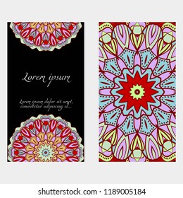 card with mandala design.