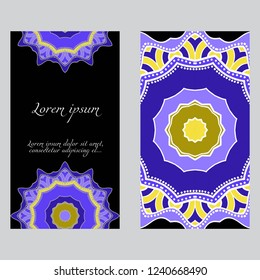 card with mandala design.