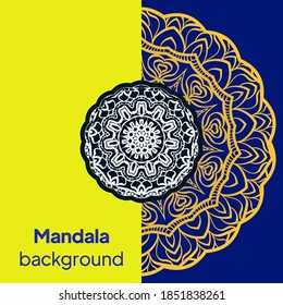 Card with mandala. Vector background. Card or invitation. Oriental pattern, vector illustration. Islam, Arabic, Indian, moroccan,spain, turkish, pakistan, chinese, mystic, ottoman motifs.